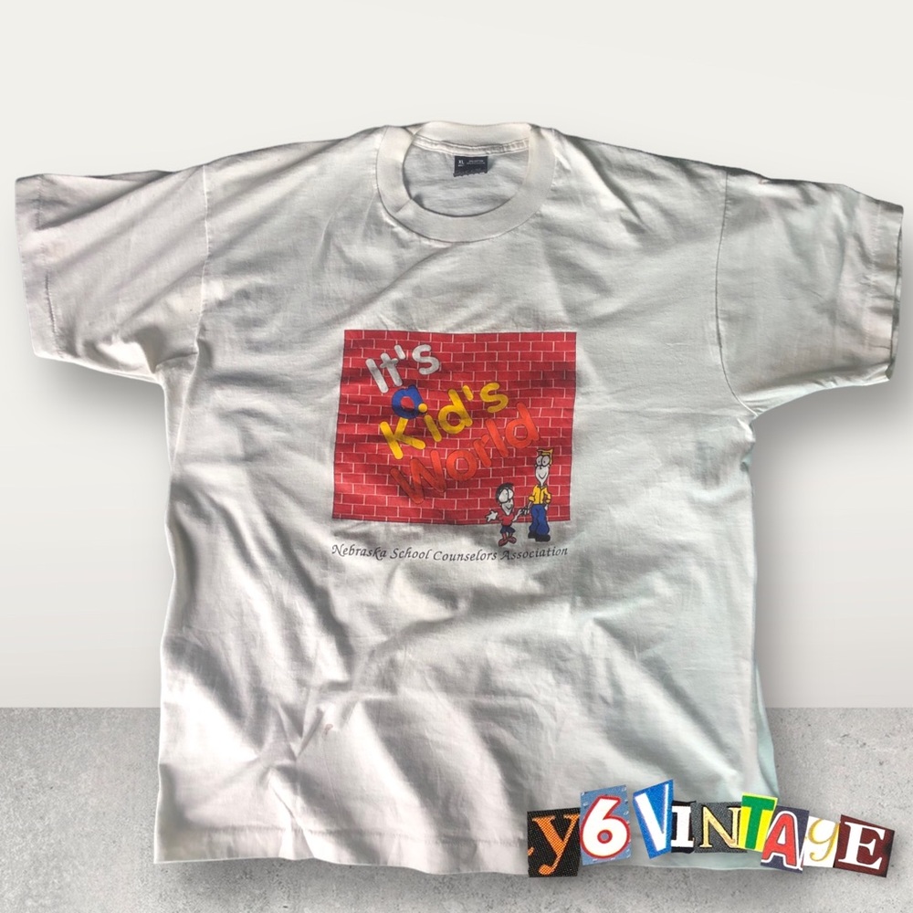 Early 90s It’s A Kids World (Nebraska School Counselors) Tee
